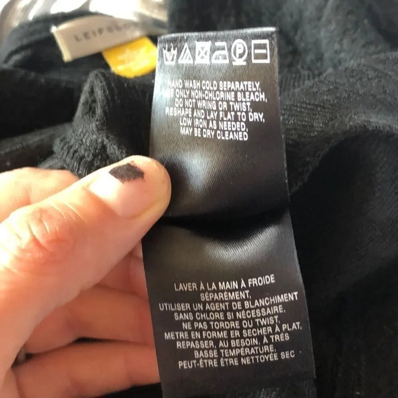 Leifsdottir for Anthropologie black shirt - Picture 7 of 8